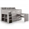 Julian Bowen Furniture Jupiter Grey Oak Midsleeper 3ft Bed with Drawers