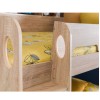 Julian Bowen Furniture Orion Sonoma Oak Painted Bunk Bed with Drawer and Shelves