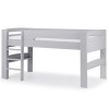 Julian Bowen Furniture Pluto Dove Grey Single 3ft Midsleeper Bed with Shelves