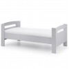 Julian Bowen Furniture Pluto Dove Grey Single 3ft Midsleeper Bed with Shelves