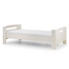 Julian Bowen Furniture Pluto Stone White Painted 3ft Midsleeper Bed with Shelves