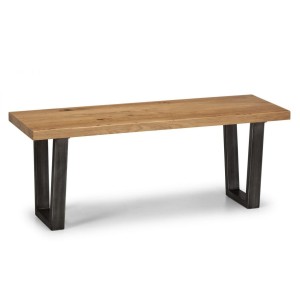 Julian Bowen Oak Furniture Brooklyn Bench Julian Bowen Oak Furniture Brooklyn Bench BRO003