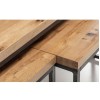 Julian Bowen Oak Furniture Brooklyn Nesting Coffee Tables