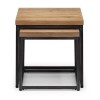 Julian Bowen Oak Furniture Brooklyn Nesting Lamp Tables