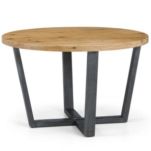 Julian Bowen Oak Furniture Brooklyn Round Table
