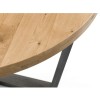 Julian Bowen Oak Furniture Brooklyn Round Table