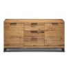 Julian Bowen Oak Furniture Brooklyn 3 Drawer 2 Door Sideboard