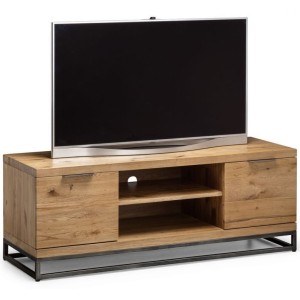 Julian Bowen Oak Furniture Brooklyn 2 Door TV Unit Julian Bowen Oak Furniture Brooklyn 2 Door TV Unit