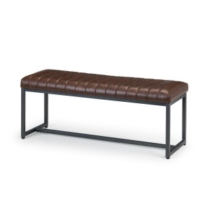 Julian Bowen Oak Furniture Brooklyn Upholstered Bench Julian Bowen Oak Furniture Brooklyn Upholstered Bench BRO009