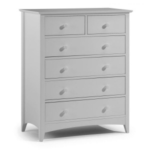 Julian Bowen Painted Furniture Cameo Dove Grey 4 Over 2 Drawer Chest Julian Bowen Painted Furniture Cameo Dove Grey 4 Over 2 Drawer Chest