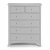 Julian Bowen Painted Furniture Cameo Dove Grey 4 Over 2 Drawer Chest