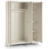 Julian Bowen Painted Furniture Cameo White 3 Door Wardrobe