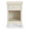 Julian Bowen Painted Furniture Cameo White 1 Drawer Bedside