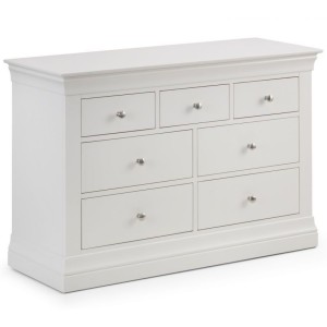 Julian Bowen Painted Furniture Clermont 4 Over 3 Drawer Chest Julian Bowen Painted Furniture Clermont 4 Over 3 Drawer Chest