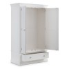 Julian Bowen Painted Furniture Clermont 2 Door 1 Drawer Wardrobe