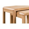 Julian Bowen Oak Furniture Curve Nest of Tables