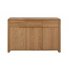 Julian Bowen Oak Furniture Curve 3 Drawer 3 Door Sideboard