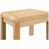 Julian Bowen Oak Furniture Curve 2 Drawer Dressing Table & Stool
