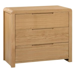 Julian Bowen Oak Furniture Curve 3 Drawer Chest Julian Bowen Oak Furniture Curve 3 Drawer Chest