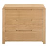 Julian Bowen Oak Furniture Curve 3 Drawer Chest