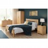 Julian Bowen Oak Furniture Curve 4ft6 Double Bed