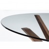 Julian Bowen Chelsea 140cm Large Glass Top Dining Table