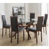 Julian Bowen Chelsea 140cm Large Glass Top Dining Table