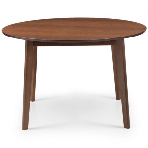 Julian Bowen Farringdon 120cm Walnut Circular Dining Table Julian Bowen Farringdon 120cm Walnut Circular Dining Table