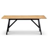 Julian Bowen Hockley 190cm Black Dining Table