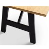 Julian Bowen Hockley 190cm Black Dining Table