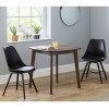 Julian Bowen Lennox Walnut 80cm Square Dining Table