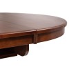 Julian Bowen Canterbury Round to Oval Mahogany Extending Dining Table