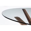 Julian Bowen Chelsea 120cm Round Glass Top Dining Table
