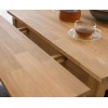 Julian Bowen Solid Oak Furniture Coxmoor Extending Dining Table