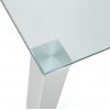 Julian Bowen Metal and Glass Enzo 120cm Compact Dining Table