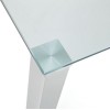 Julian Bowen Metal and Glass Enzo 120cm Compact Dining Table