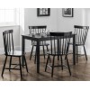 Julian Bowen Hudson Black 114cm Dining Table