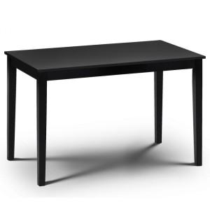 Julian Bowen Hudson Black 114cm Dining Table