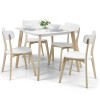 Julian Bowen Casa White and Oak 90cm Dining Table