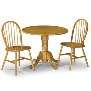 Julian Bowen Dundee Honey 91cm Round Dining Table Julian Bowen Dundee Honey 91cm Round Dining Table