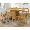 Julian Bowen Savoy Light Oak 120cm Dining Table Set