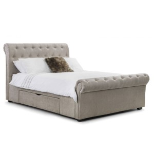 Julian Bowen Furniture Ravello Fabric King Size 5ft Bed with Drawers Julian Bowen Furniture Ravello Fabric King Size 5ft Bed with Drawers