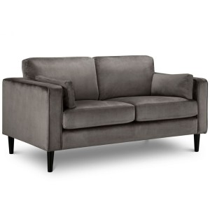 Julian Bowen Hayward Furniture Elephant Grey Velvet 2 Seater Sofa Julian Bowen Hayward Furniture Elephant Grey Velvet 2 Seater Sofa HAY002