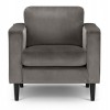 Julian Bowen Hayward Furniture Elephant Grey Velvet Armchair HAY001