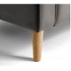 Julian Bowen Hayward Furniture Elephant Grey Velvet 2 Seater Sofa HAY002