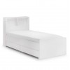 Julian Bowen Painted Furniture Manhattan White 3ft Single Bookcase Bed