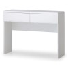 Julian Bowen Painted Furniture Manhattan White 2 Drawer Dressing Table