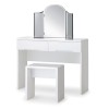 Julian Bowen Painted Furniture Manhattan White 2 Drawer Dressing Table