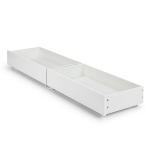 Julian Bowen Painted Furniture Manhattan White Underbed Drawers (Set of 2) Julian Bowen Painted Furniture Manhattan White Underbed Drawers (Set of 2)