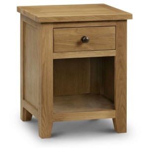 Julian Bowen Oak Furniture Marlborough 1 Drawer Bedside Table Julian Bowen Oak Furniture Marlborough 1 Drawer Bedside Table